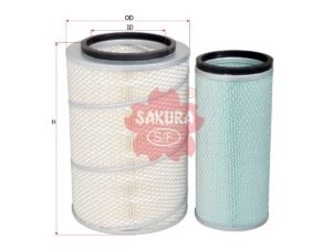 Filtro de aire SAKURA A6118S para CATERPILLAR, CHEVROLET y 13 marcas más