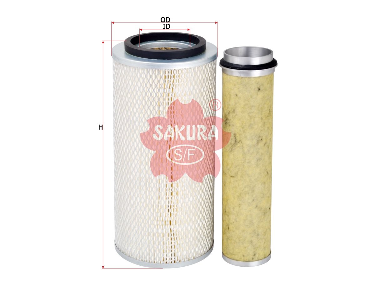 A6211S Filtro de aire SAKURA A6211S para AHLMANN y JOHN DEERE