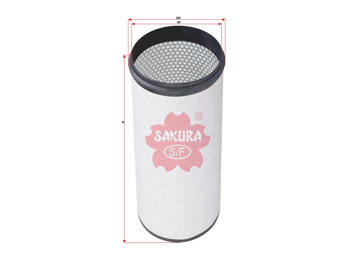 A6802 Filtro de aire SAKURA A6802 para BOMAG, CASE y 12 marcas más