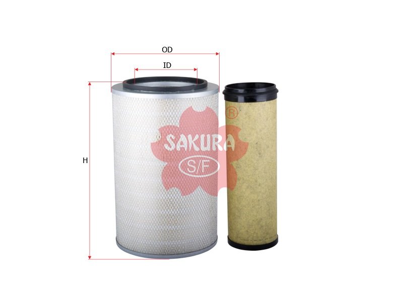 A6804S Filtro de aire SAKURA A6804S para CLAAS, DEMAG y 4 marcas más