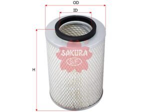 Filtro de aire SAKURA A6809 para AGRIFUL, ATLAS COPCO y 17 marcas más