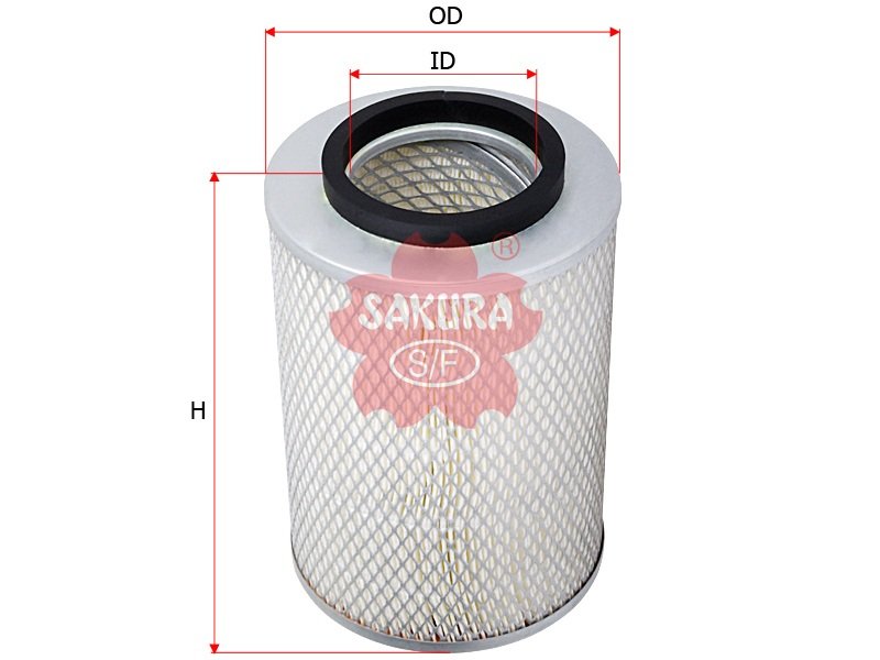 A6809 Filtro de aire SAKURA A6809 para AGRIFUL, ATLAS COPCO y 17 marcas más