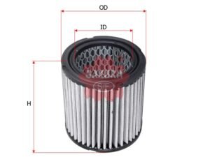 Filtro de aire SAKURA A69210 para INGERSOLL RAND