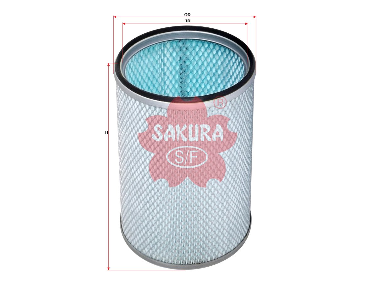 Filtro de aire SAKURA A7104 para HEULIEZ y VOLVO