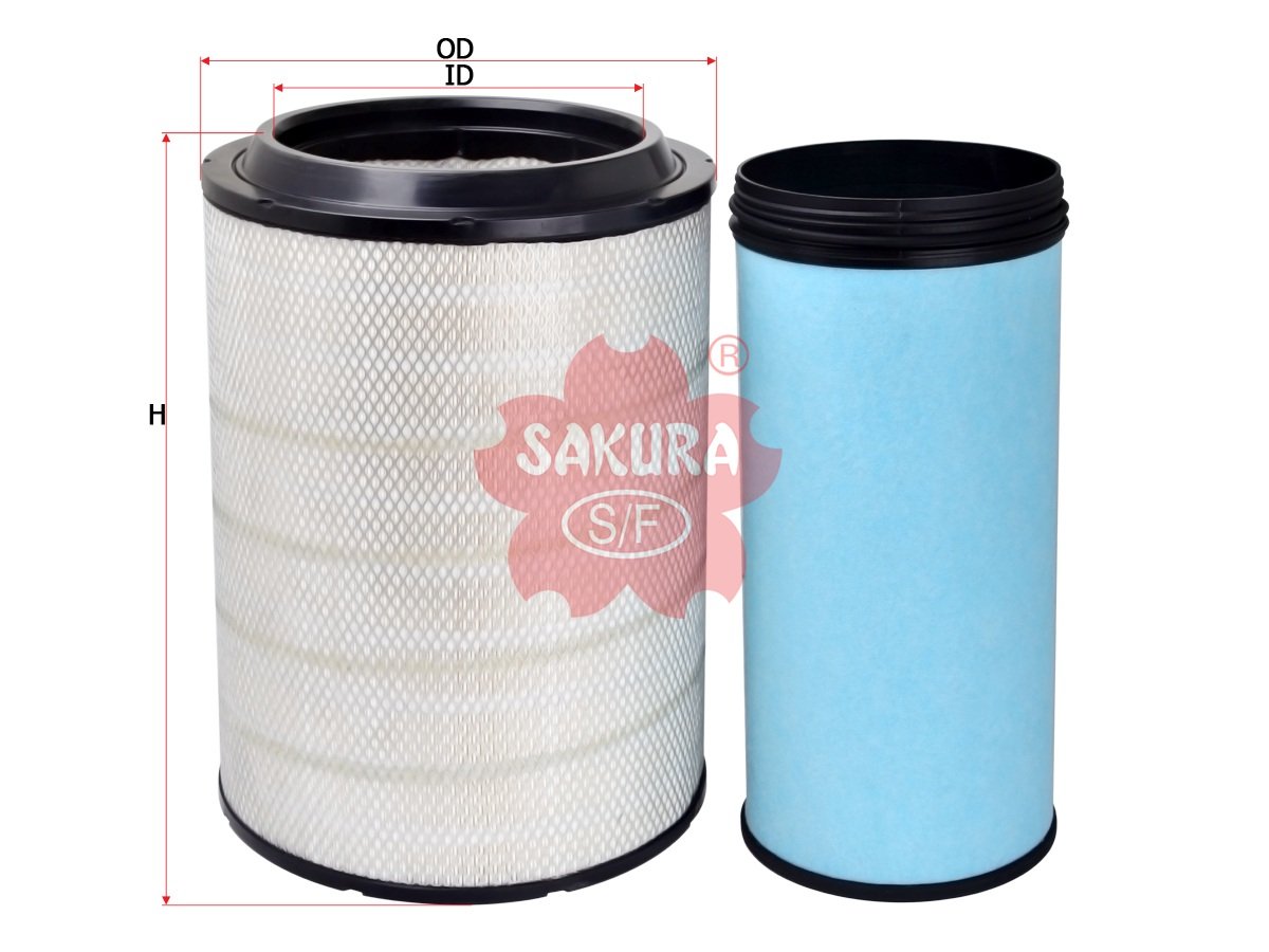 Filtro de aire SAKURA A71490S para VOLVO