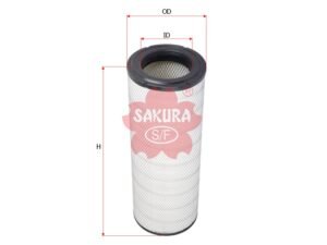 Filtro de aire SAKURA A72070 para MACK