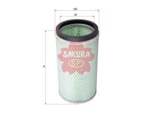 Filtro de aire SAKURA A7956 para HITACHI