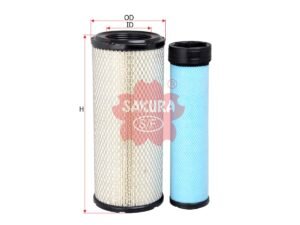 Filtro de aire SAKURA A8506S para BOBCAT, CASE y 14 marcas más