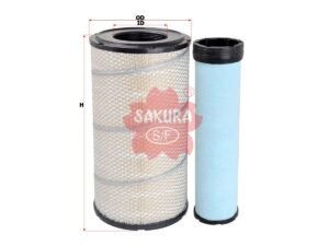 Filtro de aire SAKURA A8577S para CASE, FENDT y 2 marcas más
