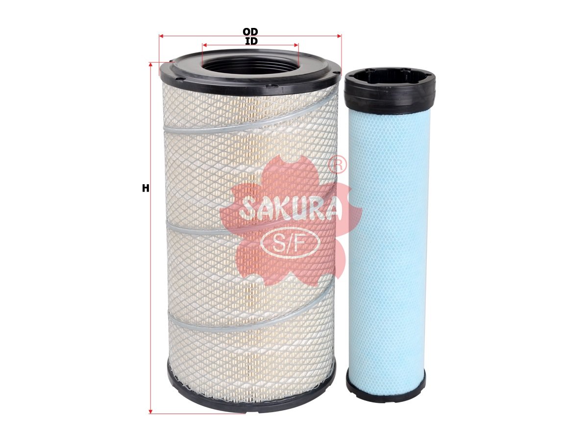 A8577S Filtro de aire SAKURA A8577S para CASE, FENDT y 2 marcas más