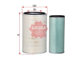Filtro de aire SAKURA A8647S para BEIBEN, DONGFENG y 4 marcas más