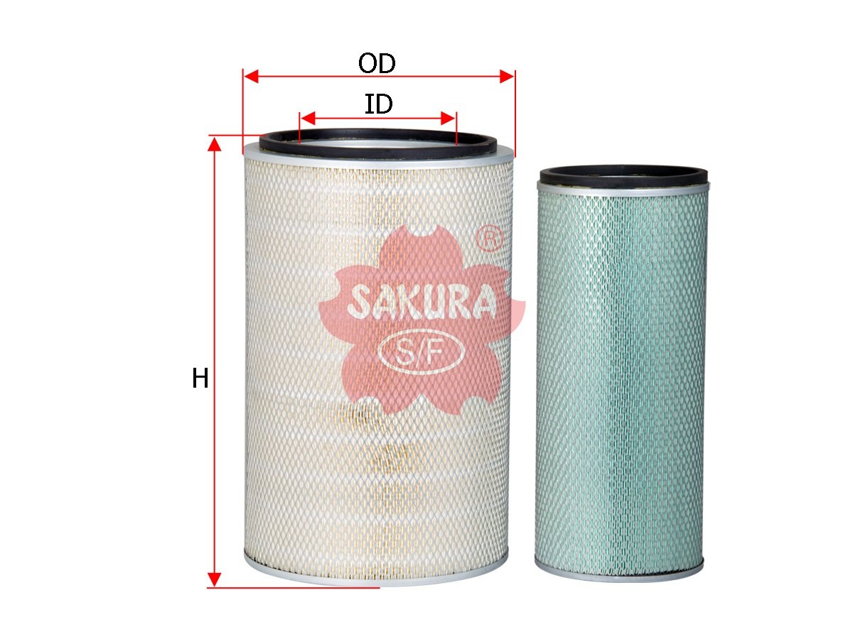A8647S Filtro de aire SAKURA A8647S para BEIBEN, DONGFENG y 4 marcas más
