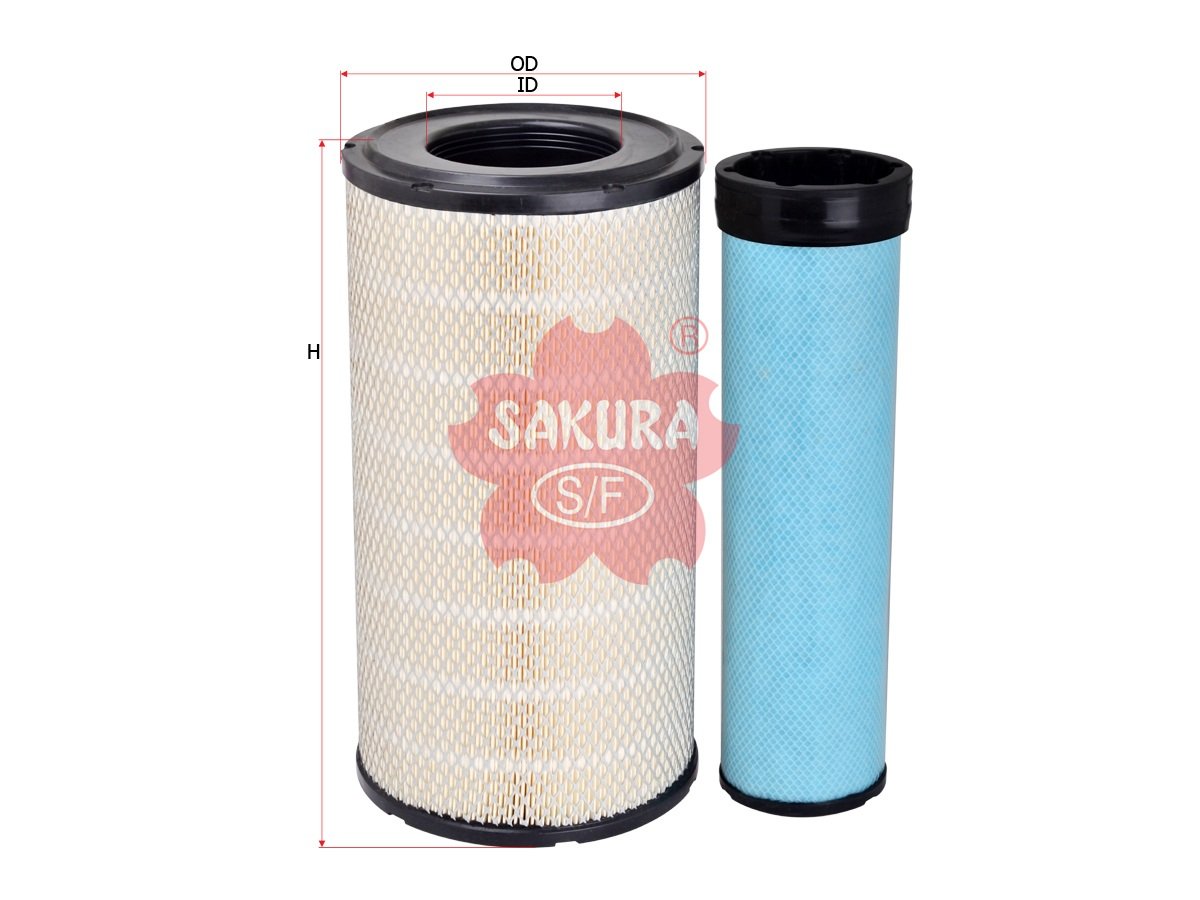 A8676S Filtro de aire SAKURA A8676S para AGCO y CASE