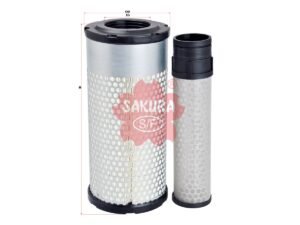 Filtro de aire SAKURA A8807S para FIAT KOBELCO, KOBELCO y 2 marcas más