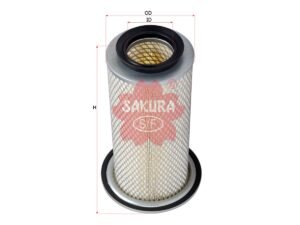 Filtro de aire SAKURA A8810 para CASE, KUBOTA y YUCHAI