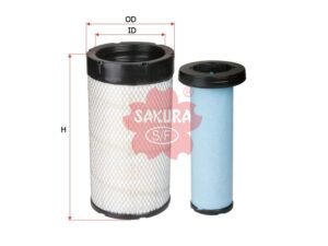 Filtro de aire SAKURA A88170S para BOBCAT