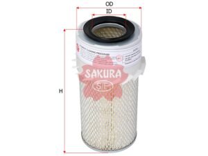 Filtro de aire SAKURA AS1825 para ISUZU y NISSAN