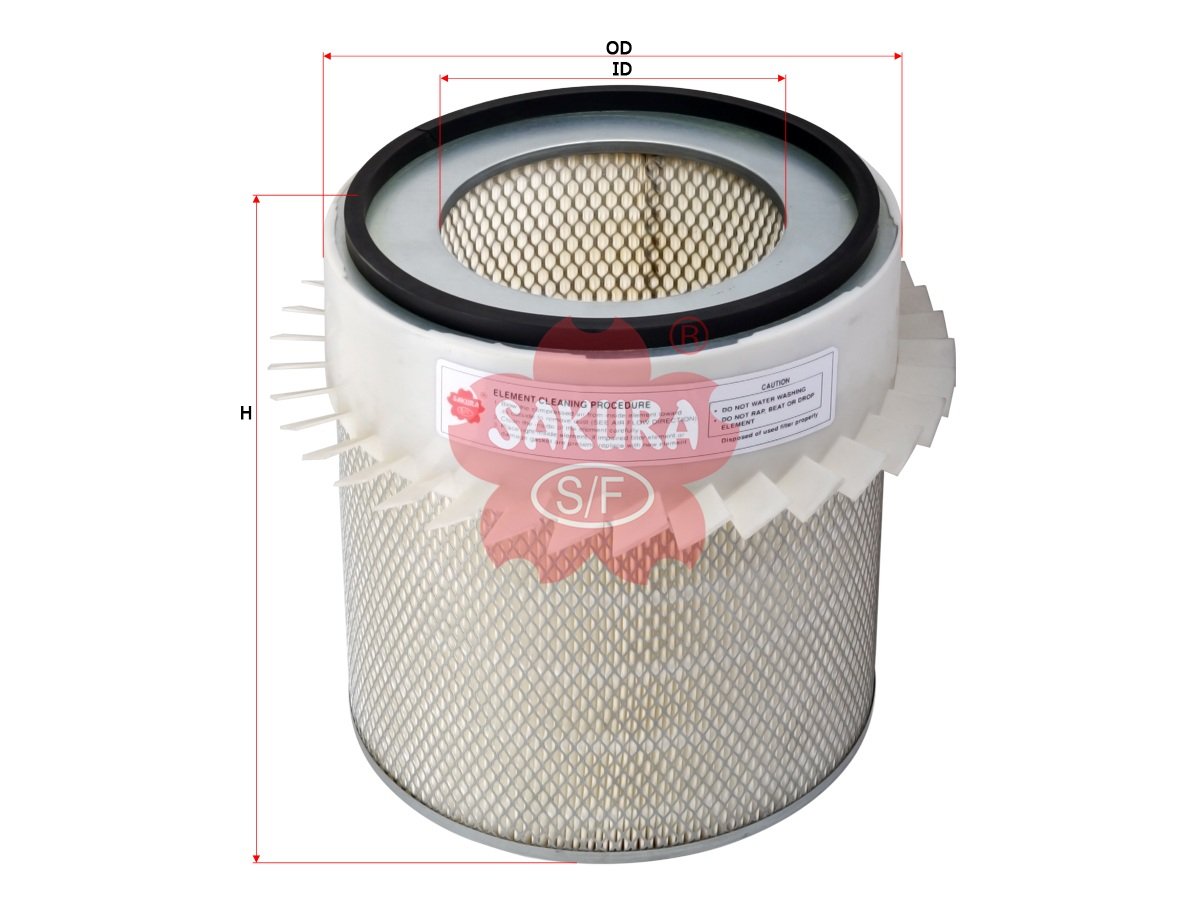 AS5707 Filtro de aire SAKURA AS5707 para ALLIS CHALMERS, BLAW-KNOX y 25 marcas más