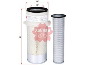 Filtro de aire SAKURA AS7805S para CASE, DRESSER y 8 marcas más