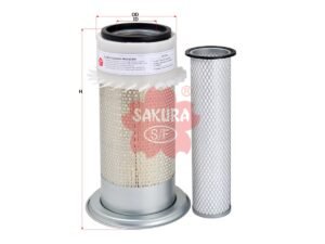 Filtro de aire SAKURA AS7988S para BRAUD, CASE y 2 marcas más