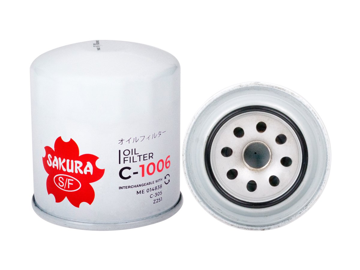 C1006 Filtro de aceite SAKURA C1006 para AIRMAN, KOBELCO y 2 marcas más