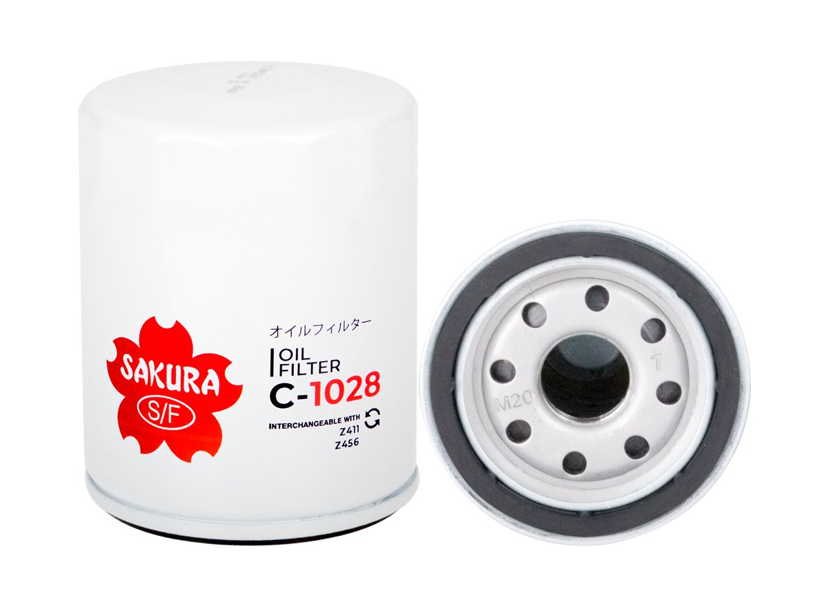 C1028 Filtro de aceite SAKURA C1028 para ACURA, ALFA ROMEO y 23 marcas más