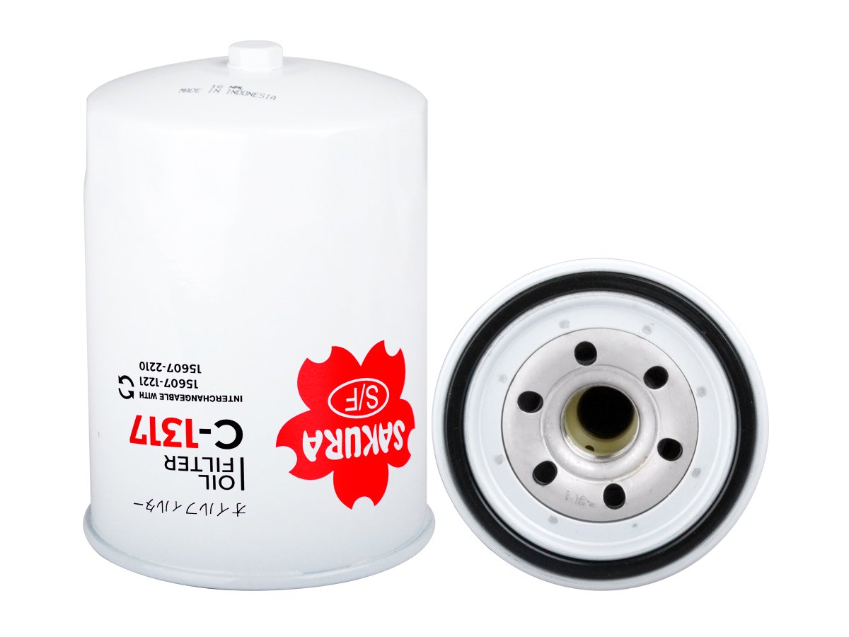 C1317 Filtro de aceite SAKURA C1317 para DAIHATSU, HINO y TOYOTA