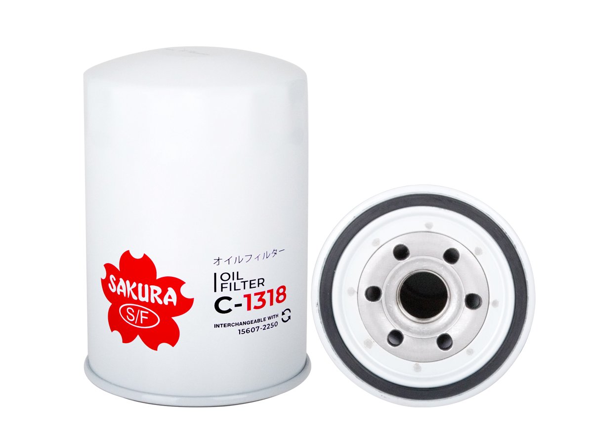 C1318 Filtro de aceite SAKURA C1318 para HINO y TOYOTA