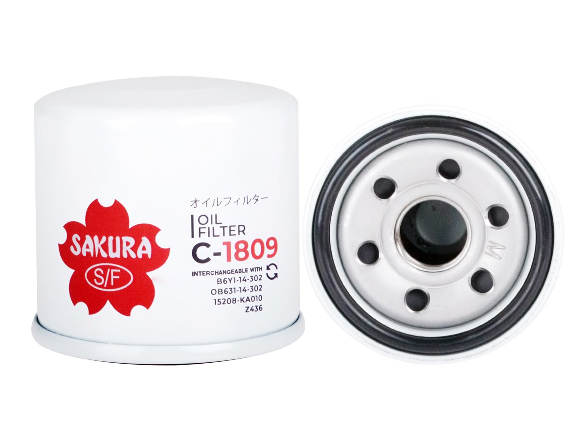 Filtro de aceite SAKURA C1809 para ATLAS COPCO, BOBCAT y 11 marcas más