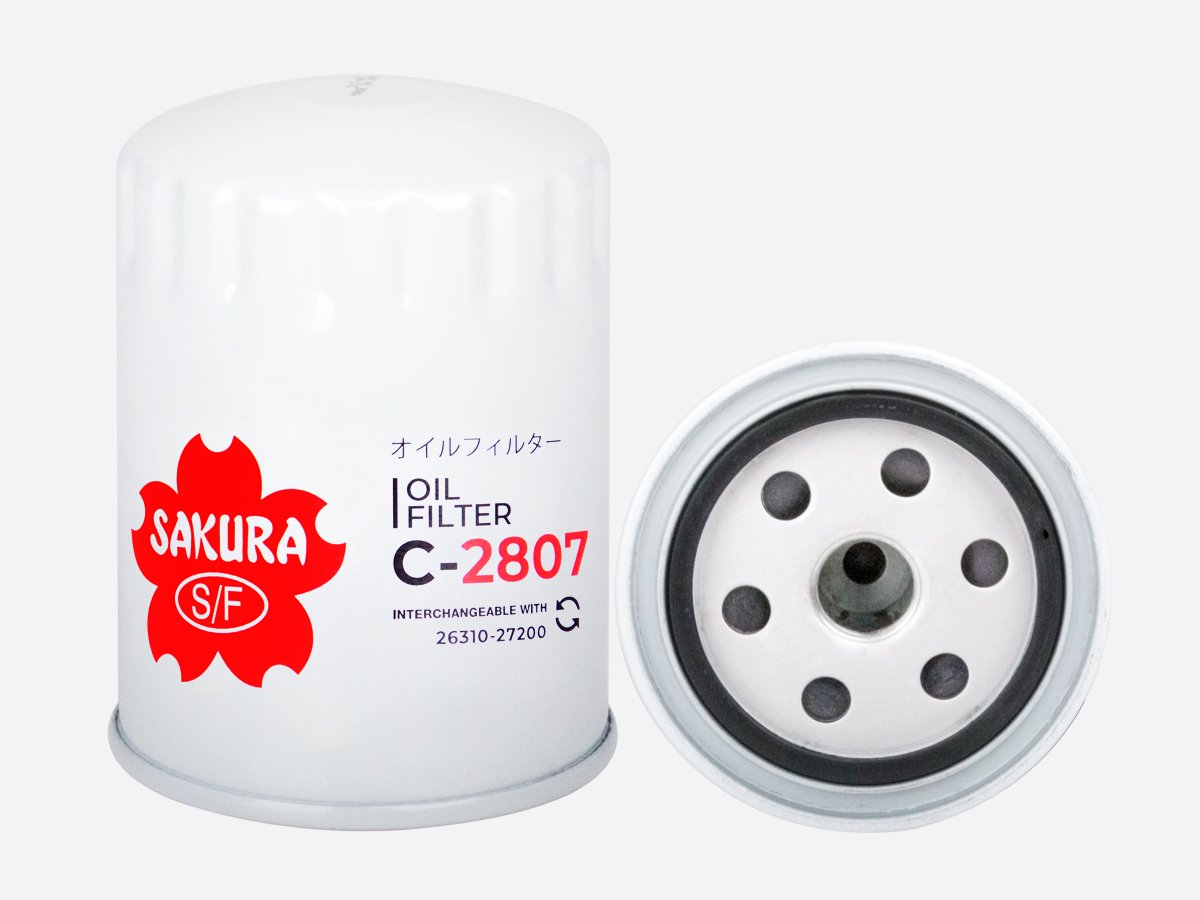 C2807 Filtro de aceite SAKURA C2807 para HYUNDAI y KIA