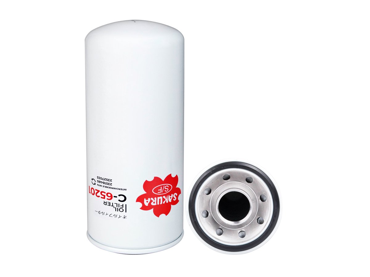 C65201 Filtro de aceite SAKURA C65201 para AGCO, ATLAS COPCO y 5 marcas más