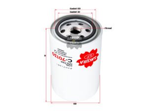 Filtro de aceite SAKURA C70130 para FIAT