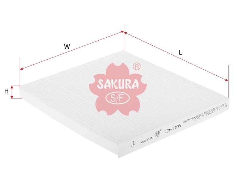 CA1106 Filtro de cabina SAKURA CA1106 para TOYOTA