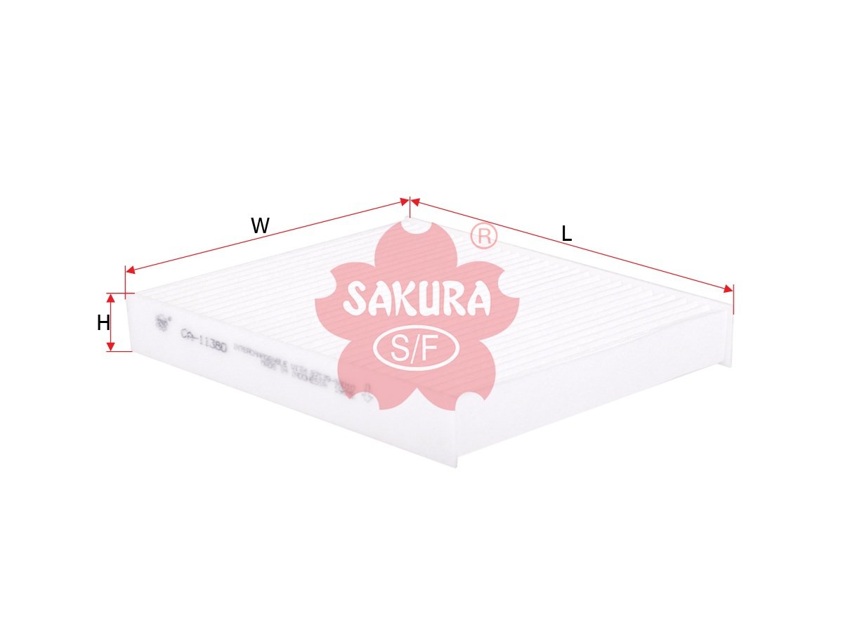CA11380 Filtro de cabina SAKURA CA11380 para DAIHATSU, LEXUS y 2 marcas más