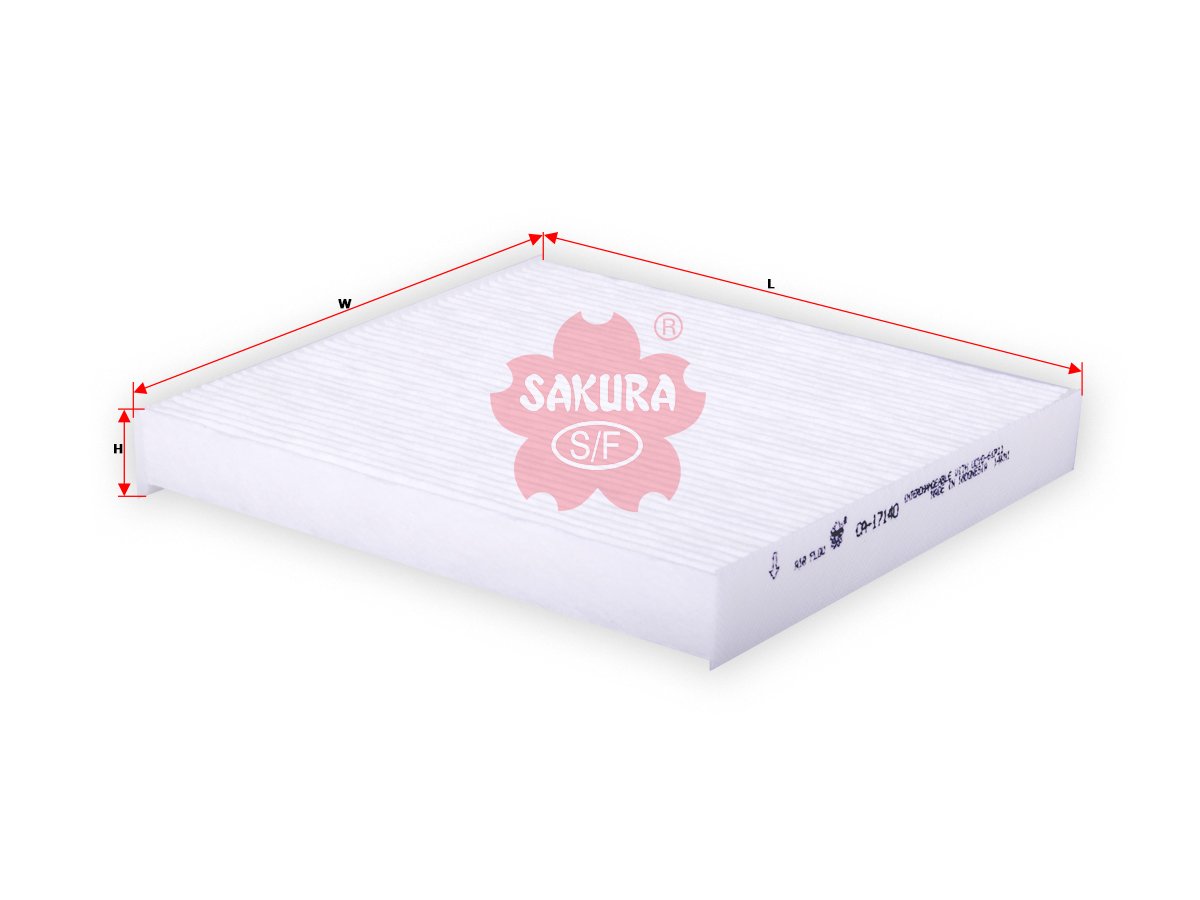CA17140 Filtro de cabina SAKURA CA17140 para FORD, FORD USA y MAZDA