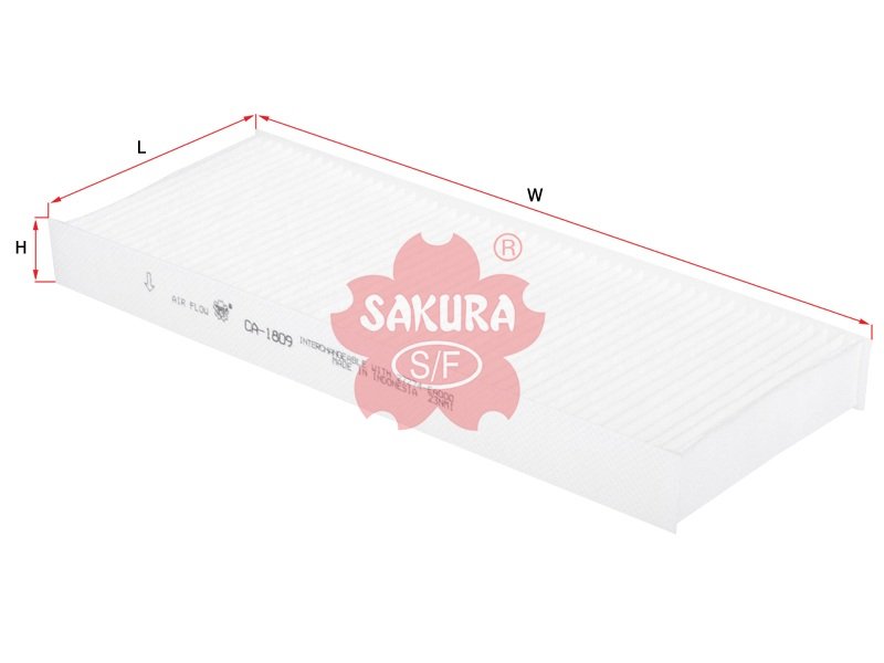 CA1809 Filtro de cabina SAKURA CA1809 para NISSAN y SUZUKI