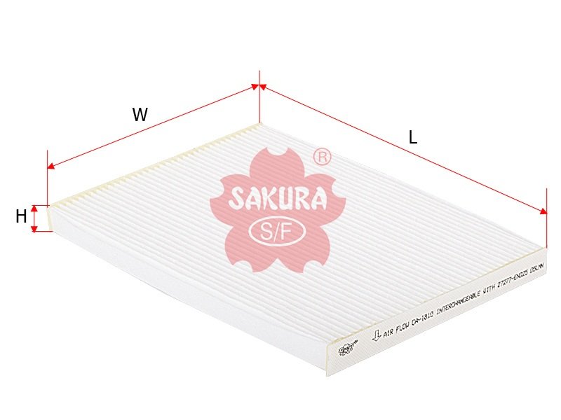 CA1810 Filtro de cabina SAKURA CA1810 para NISSAN y SUZUKI