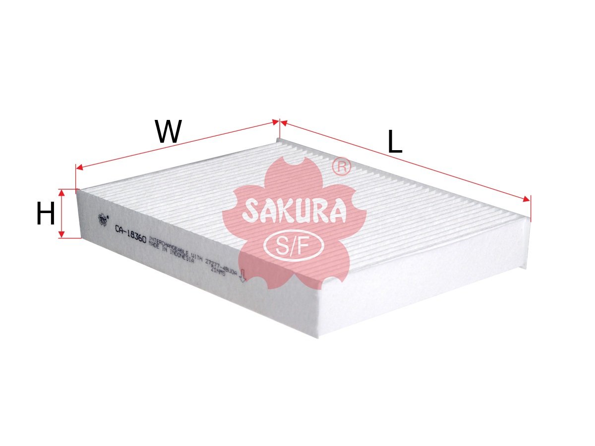 CA18360 Filtro de cabina SAKURA CA18360 para NISSAN
