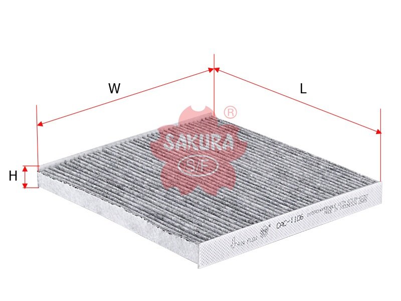 CAC1106 Filtro de cabina SAKURA CAC1106 para SUBARU y TOYOTA
