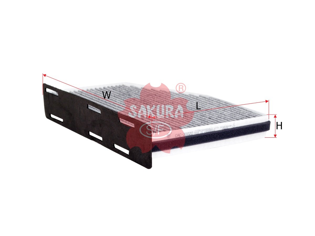 Filtro de cabina SAKURA CAC30020 para AUDI, SEAT y 2 marcas más