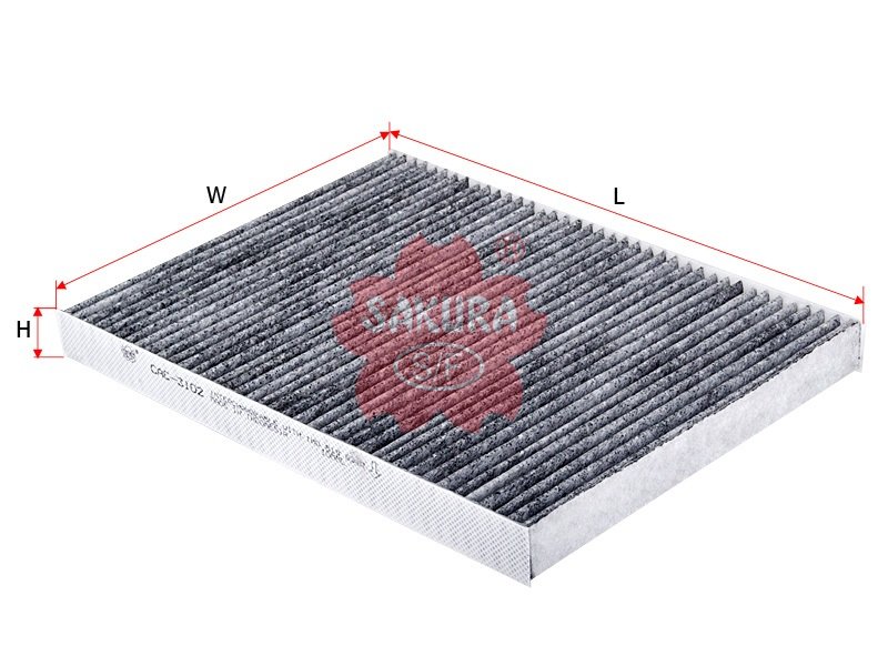 Filtro de cabina SAKURA CAC3102 para AUDI, SEAT y 3 marcas más