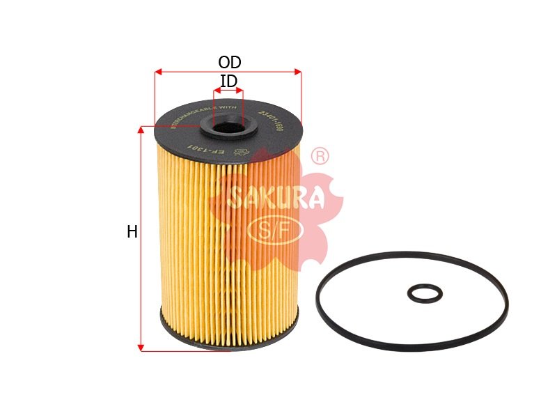 Filtro de combustible SAKURA EF1301 para HINO y SINOTRUK