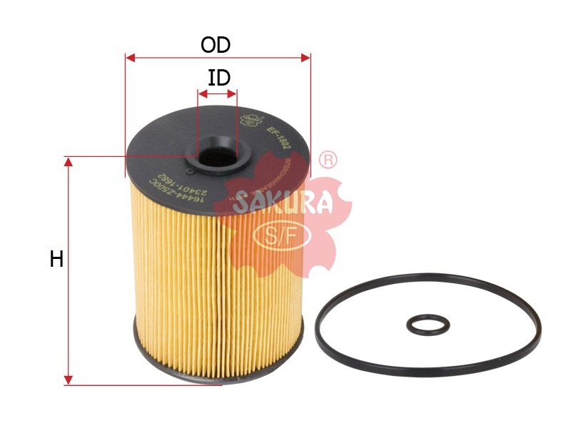 EF1802 Filtro de combustible SAKURA EF1802 para HINO