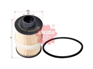Filtro de combustible SAKURA EF21010 para CHEVROLET, CITROEN y 11 marcas más