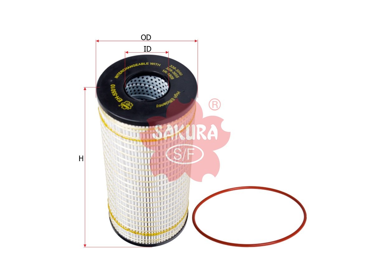 Filtro de aceite hidráulico SAKURA EH55010 para CATERPILLAR
