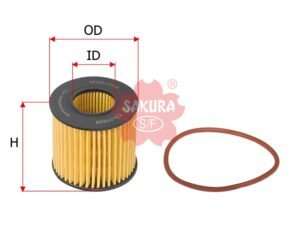 Filtro de aceite SAKURA EO11050 para LEXUS, PONTIAC y 2 marcas más