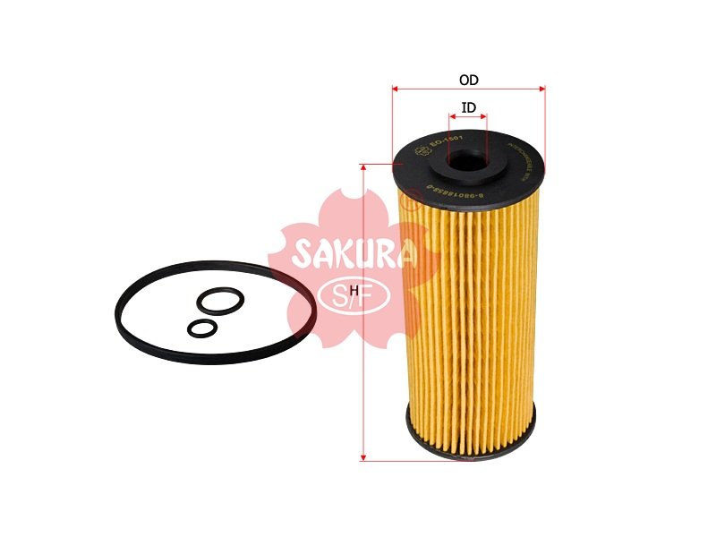 Filtro de aceite SAKURA EO1501 para CHEVROLET, ISUZU y 3 marcas más