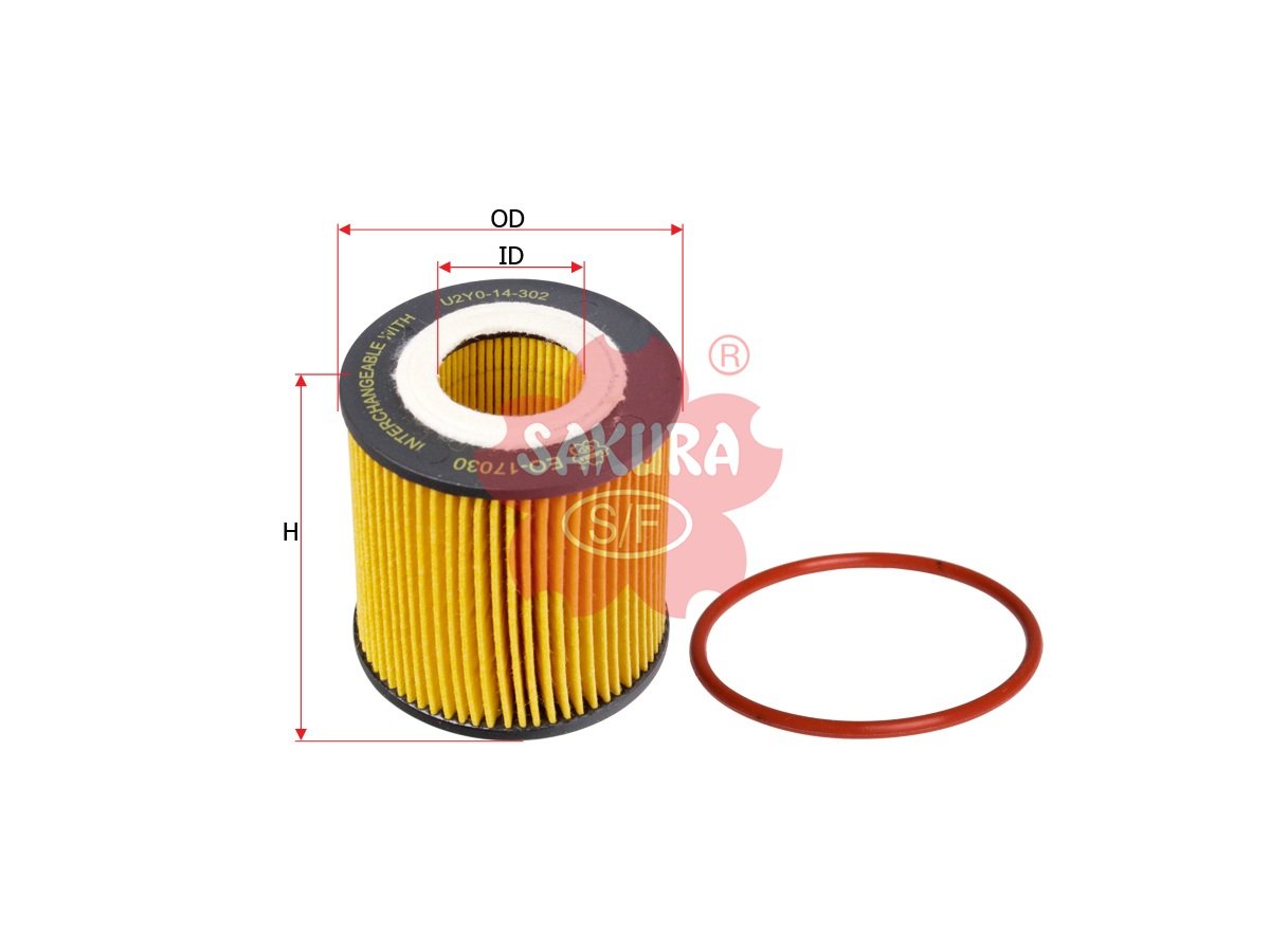 EO17030 Filtro de aceite SAKURA EO17030 para FORD, FORD USA y MAZDA