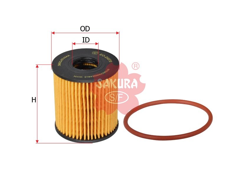 EO24070 Filtro de aceite SAKURA EO24070 para CITROEN, FIAT y 10 marcas más