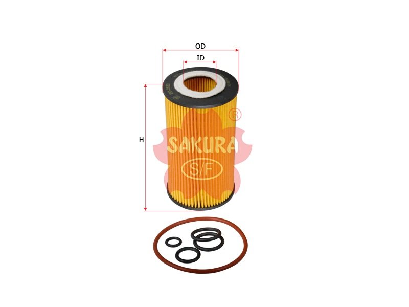 EO2623 Filtro de aceite SAKURA EO2623 para DODGE, JEEP y MERCEDES-BENZ